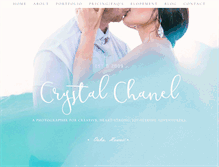 Tablet Screenshot of crystalchanelphotography.com